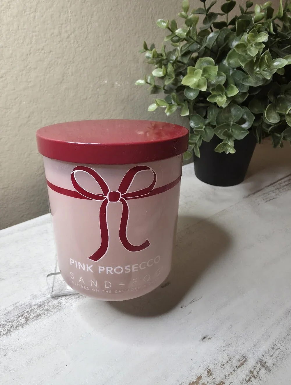 Pink Prosecco Scented Candle - Pink Sand And Fog
